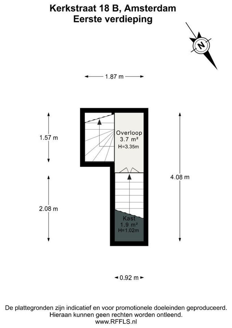 Kerkstraat 18 B, Amsterdam plattegrond-4