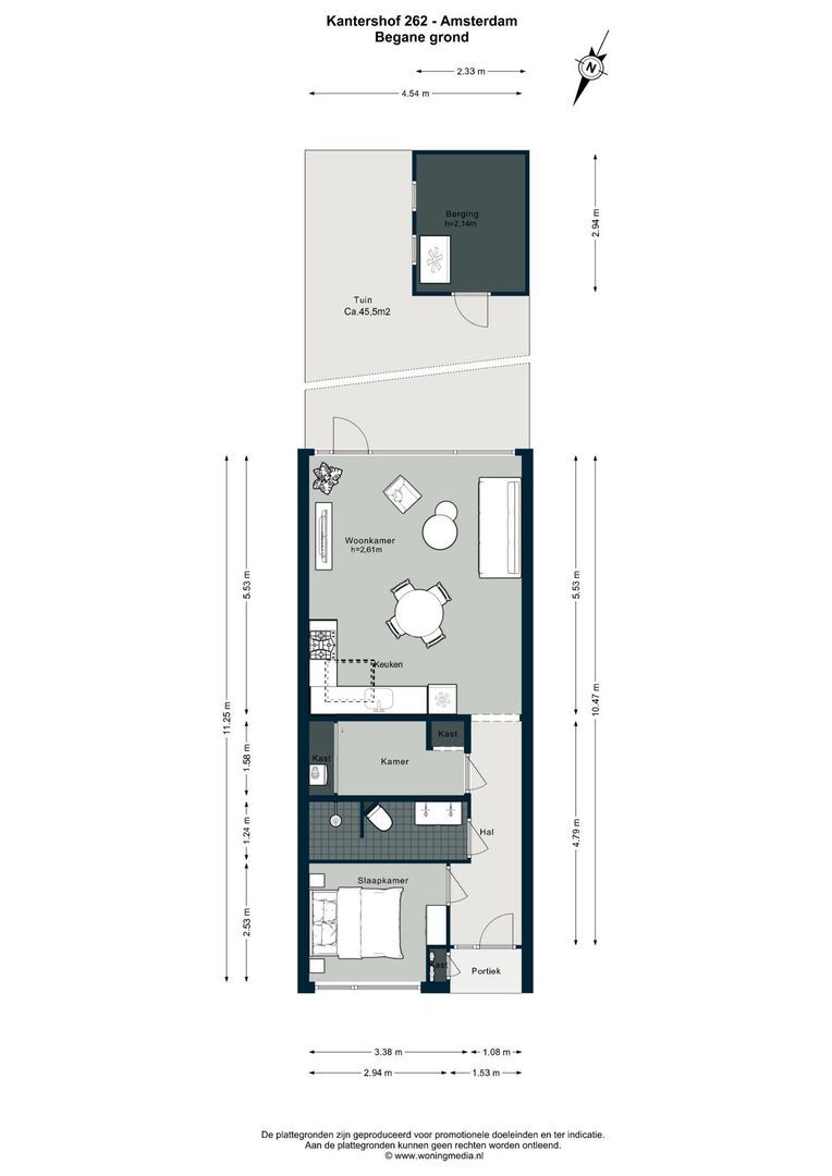 Kantershof 262, Amsterdam plattegrond-0