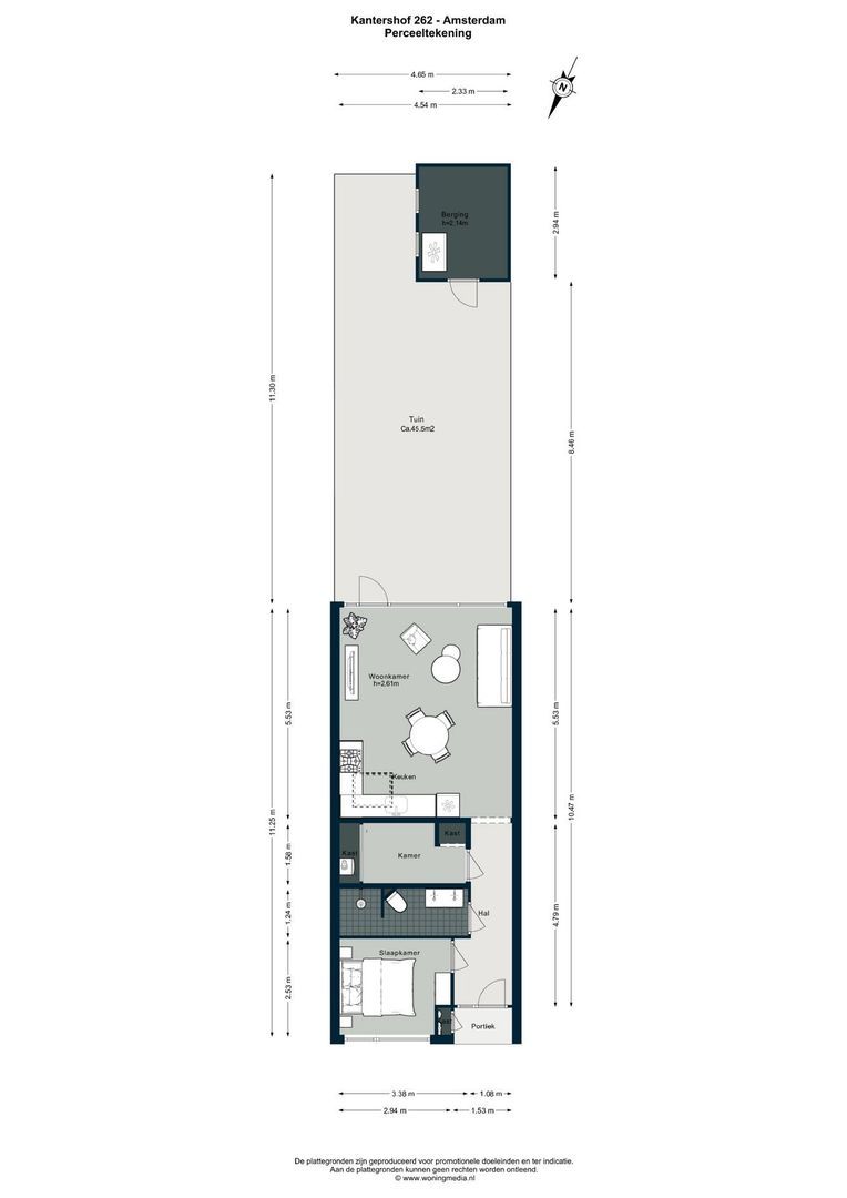 Kantershof 262, Amsterdam plattegrond-1
