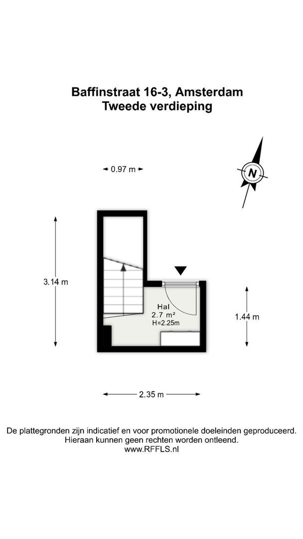Baffinstraat 16 3, Amsterdam plattegrond-0