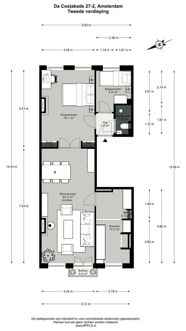 Da Costakade 27 2, Amsterdam plattegrond-0