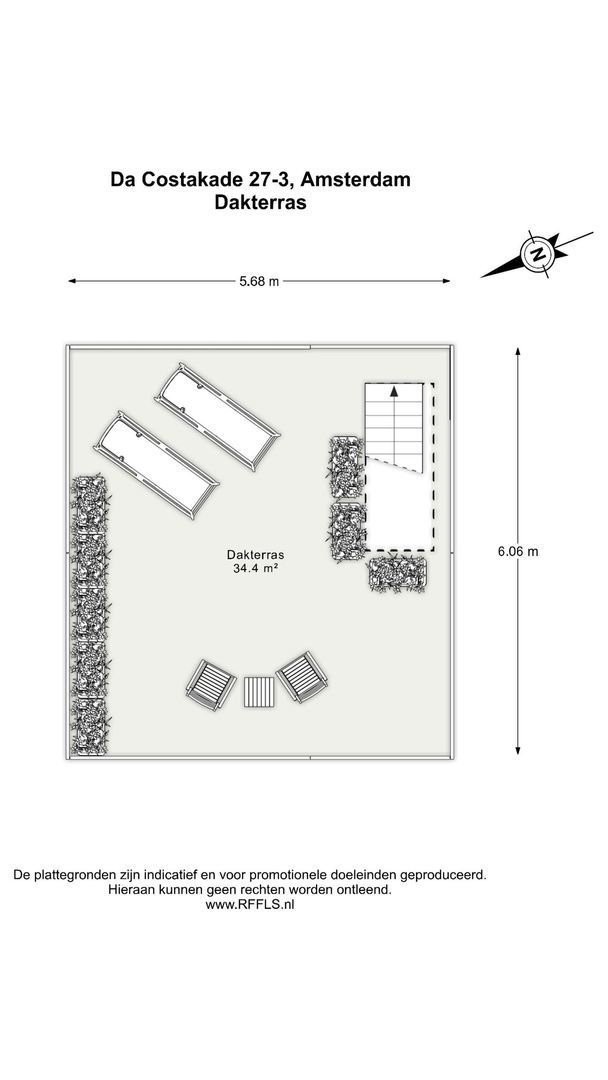 Da Costakade 27 3, Amsterdam plattegrond-3