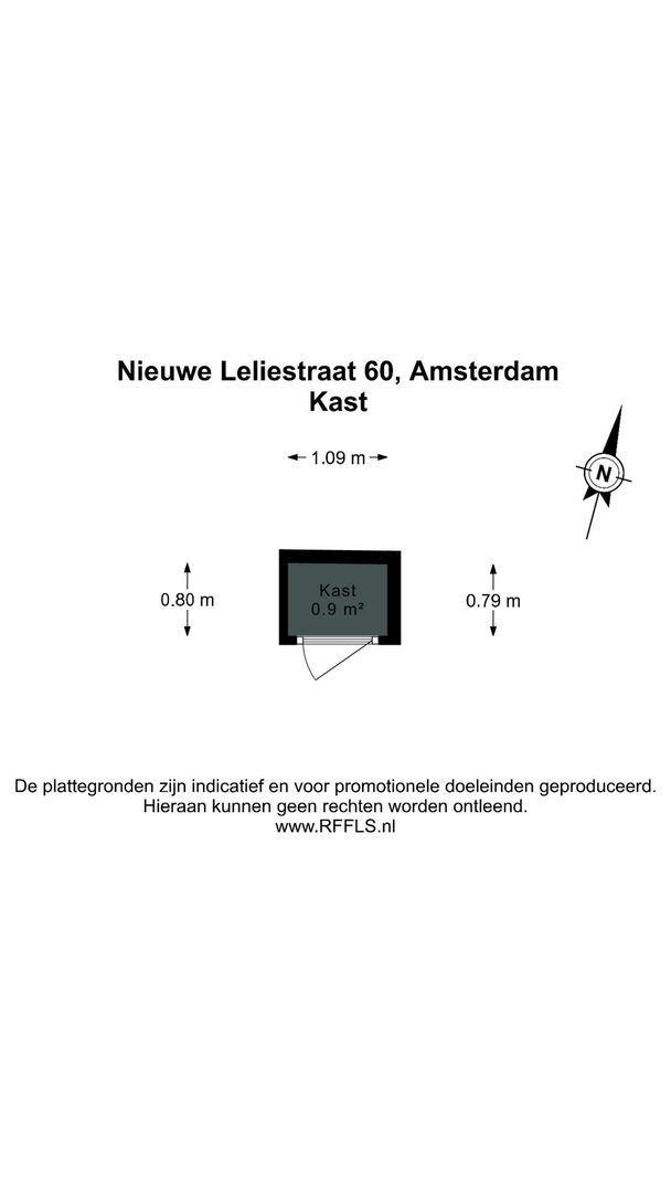 Nieuwe Leliestraat 60, Amsterdam plattegrond-2