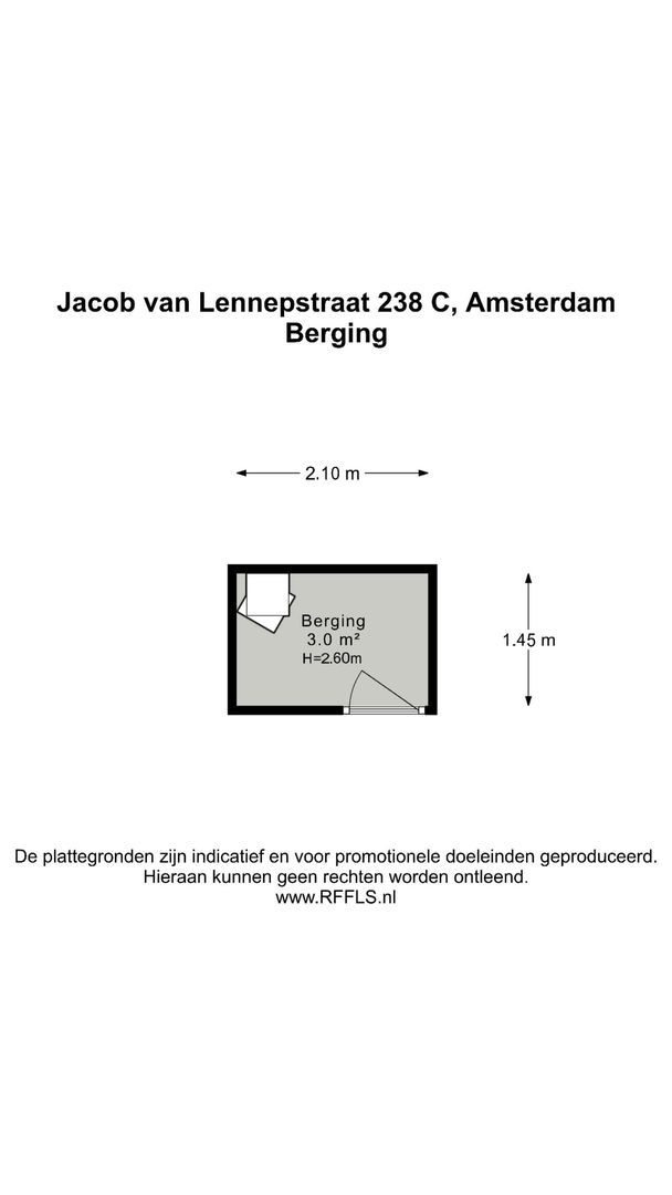 Jacob van Lennepstraat 238 C, Amsterdam plattegrond-1