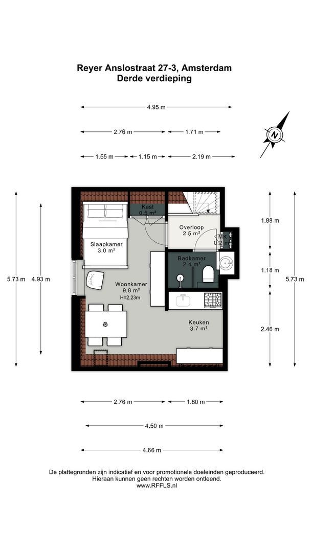 Reyer Anslostraat 27 3, Amsterdam plattegrond-1