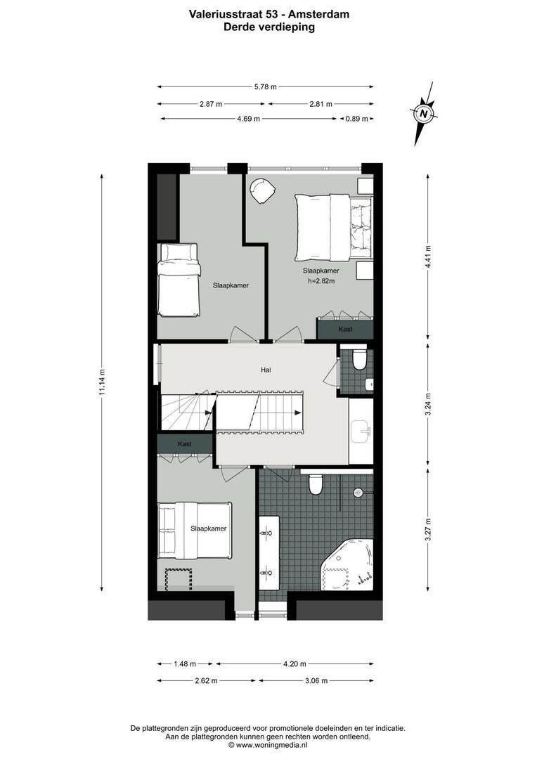 Valeriusstraat 53, Amsterdam plattegrond-4
