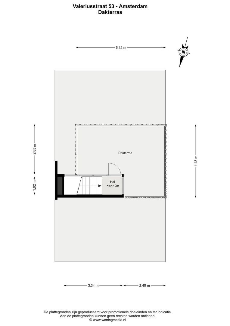 Valeriusstraat 53, Amsterdam plattegrond-5