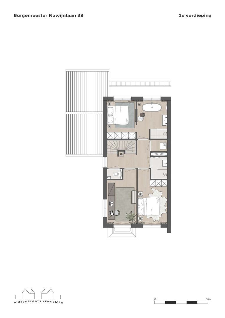 BUITENPLAATS KENNEMER 38, Zandvoort plattegrond-1