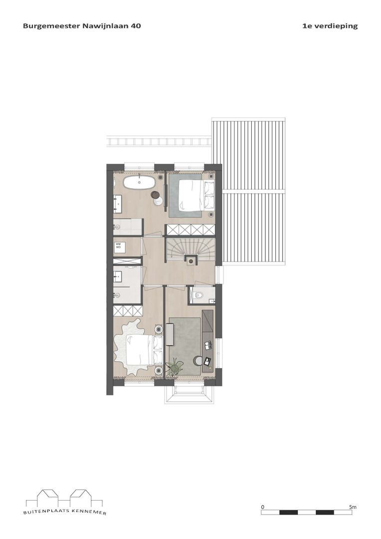 BUITENPLAATS KENNEMER 40, Zandvoort plattegrond-1