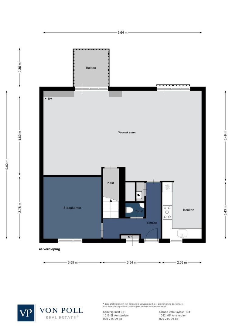 Zeeburgerkade 580, Amsterdam plattegrond-0