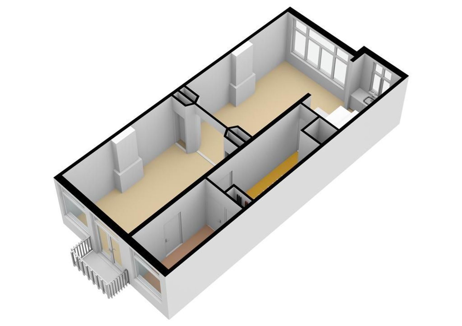 Derde Helmersstraat 8 2, Amsterdam plattegrond-5