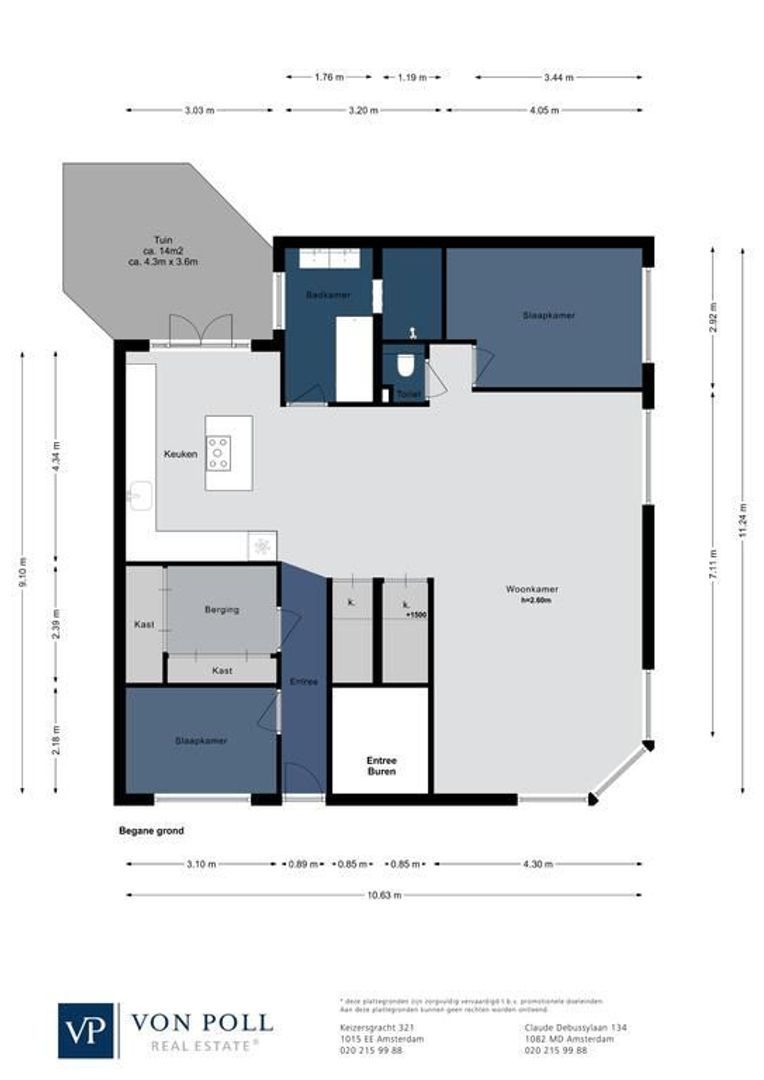 Galileiplantsoen 33 HS, Amsterdam plattegrond-0