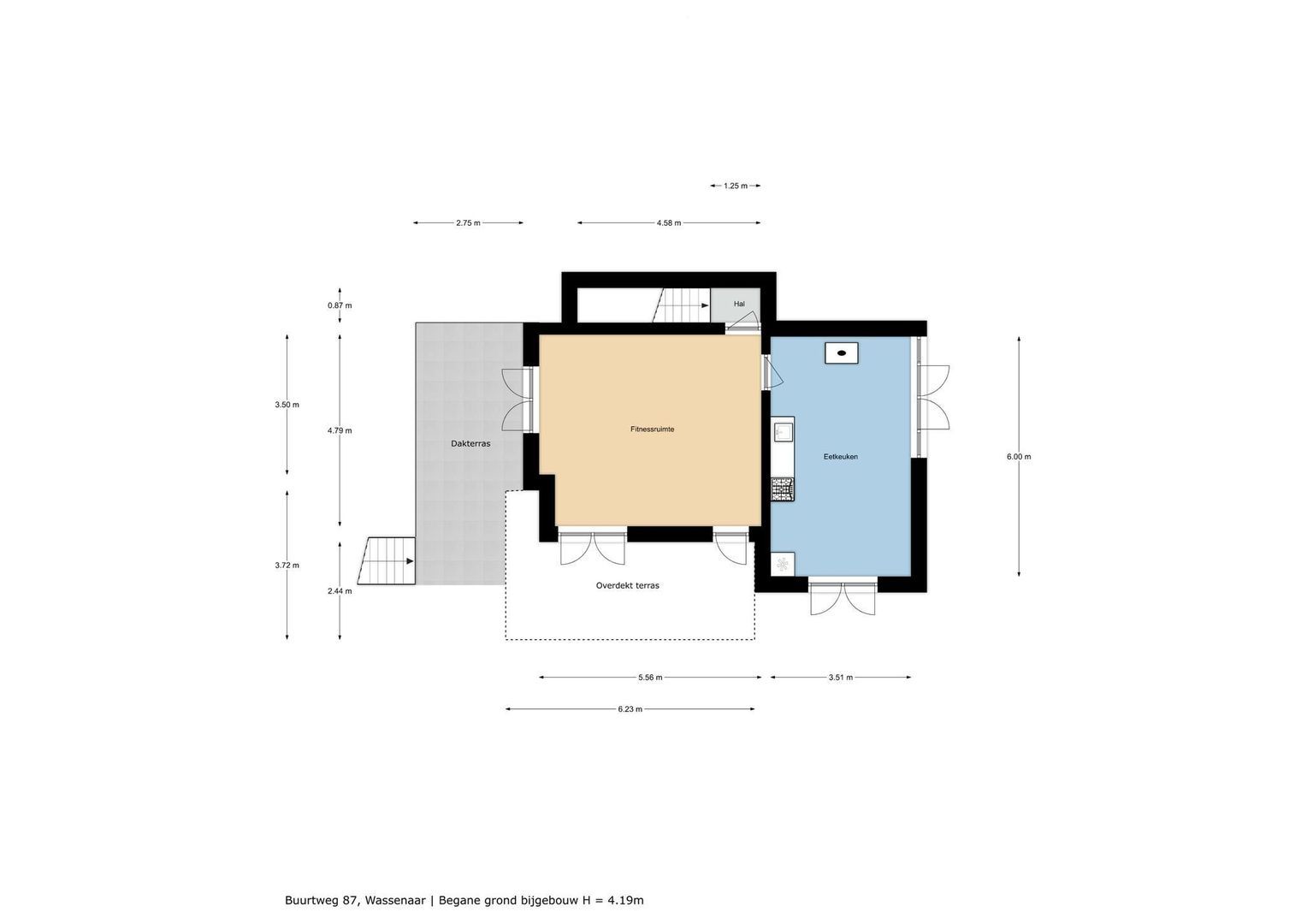 Buurtweg 87, Wassenaar plattegrond-2