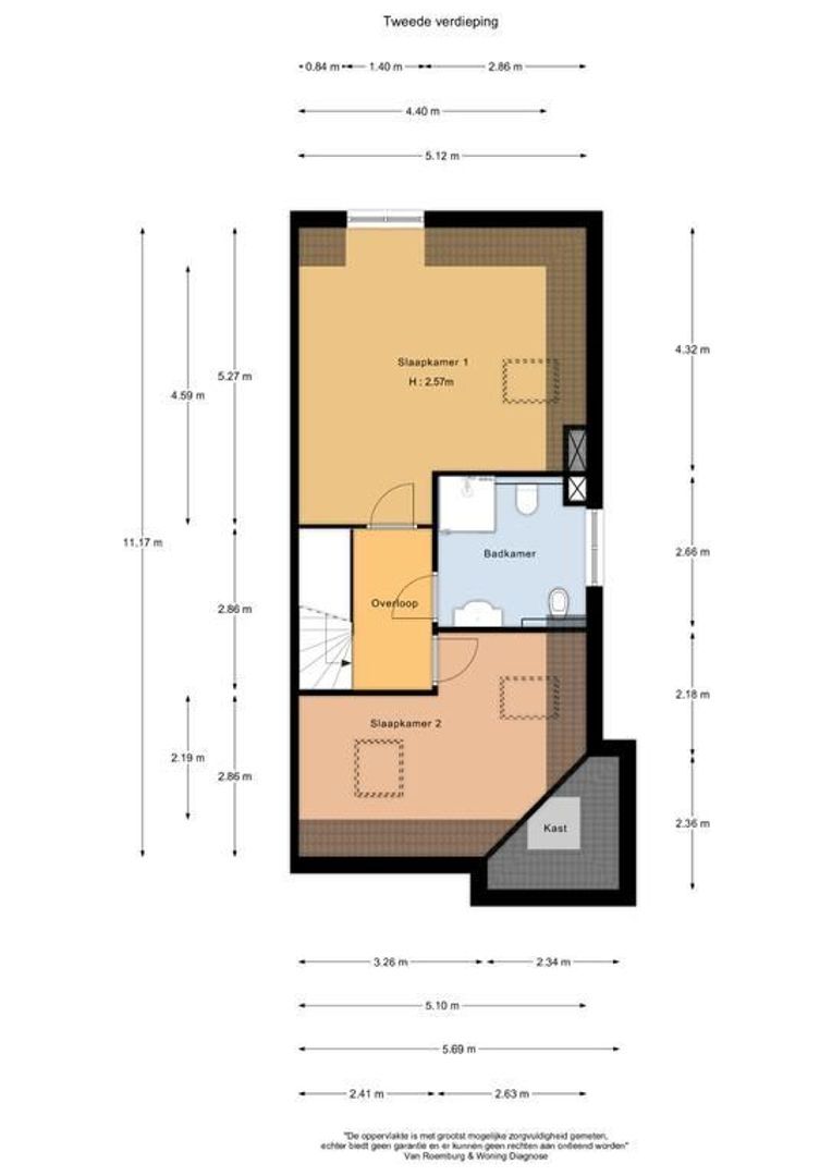 Landstraat 225, Bussum plattegrond-2