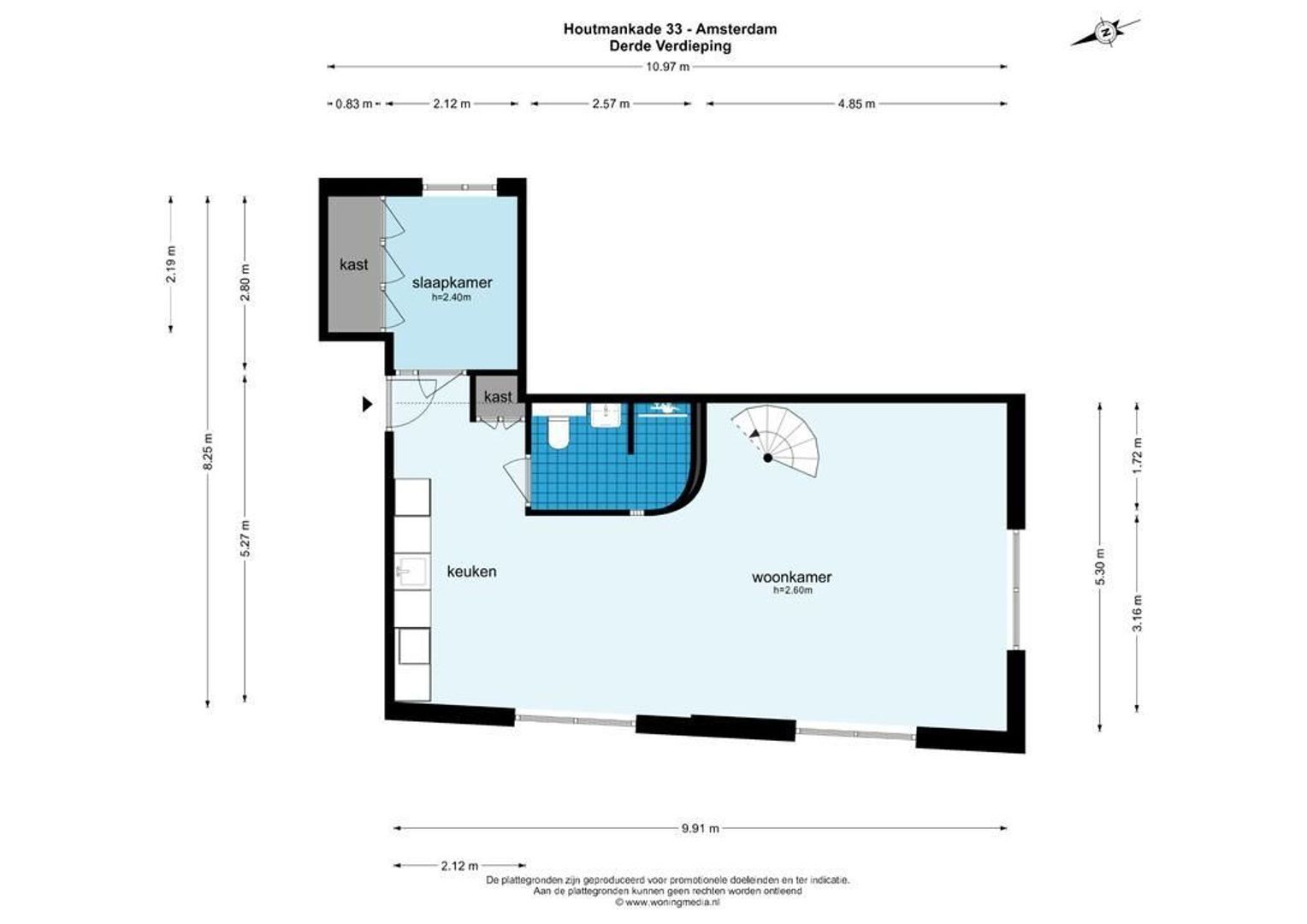 Houtmankade 33 D, Amsterdam plattegrond-0