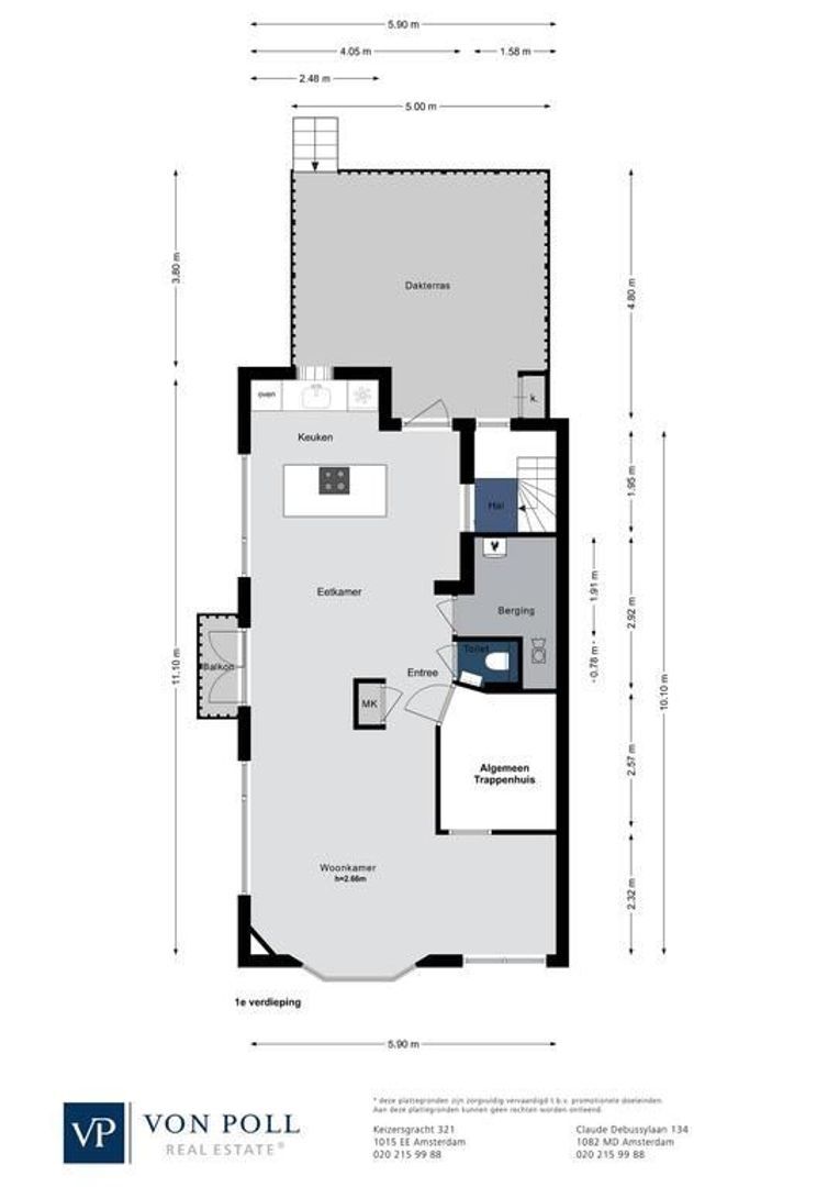 Lanseloetstraat 1 H, Amsterdam plattegrond-1