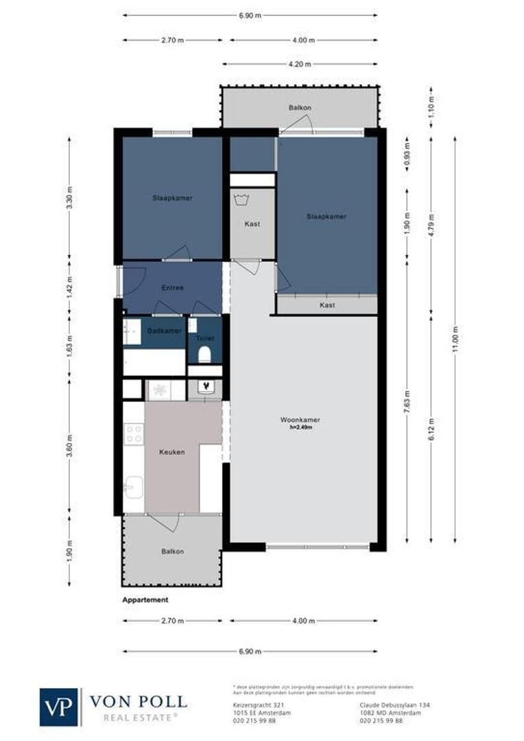 De Wittenkade 18 B, Amsterdam plattegrond-0
