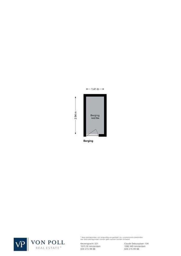 De Wittenkade 18 B, Amsterdam plattegrond-1