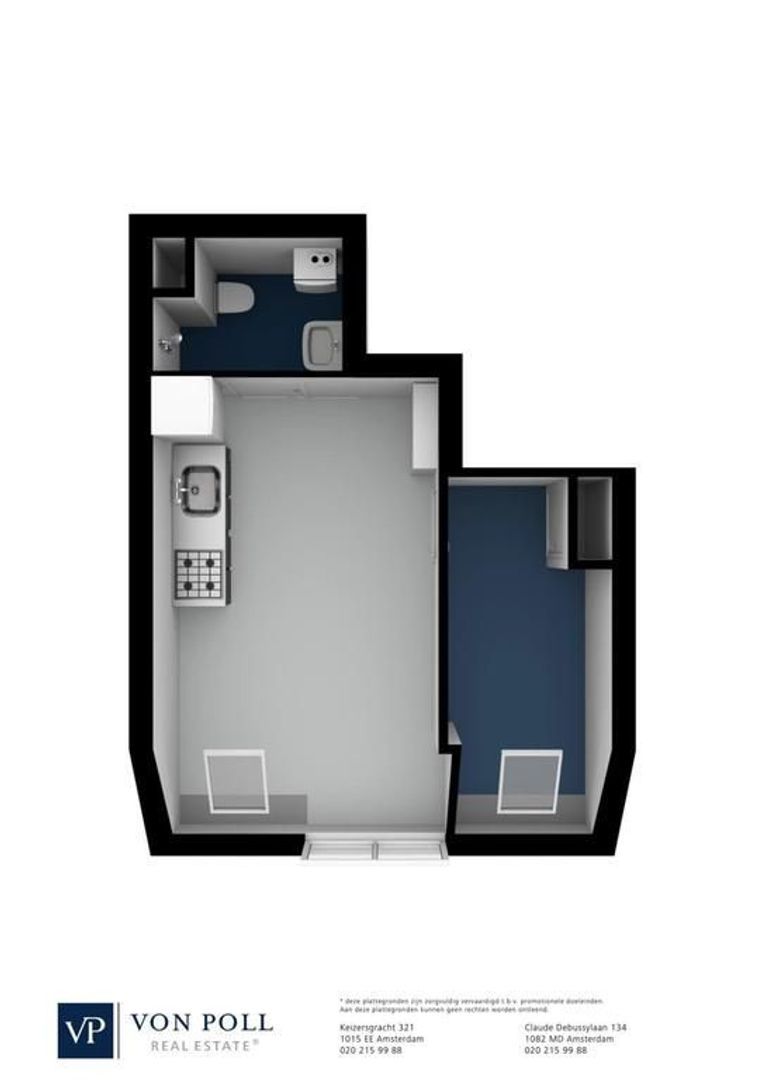 Spaarndammerstraat 39 4V, Amsterdam plattegrond-1