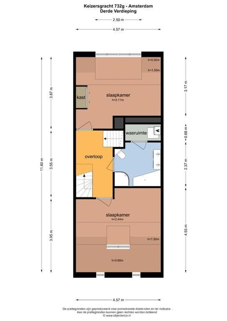 Keizersgracht 732 G, Amsterdam plattegrond-1