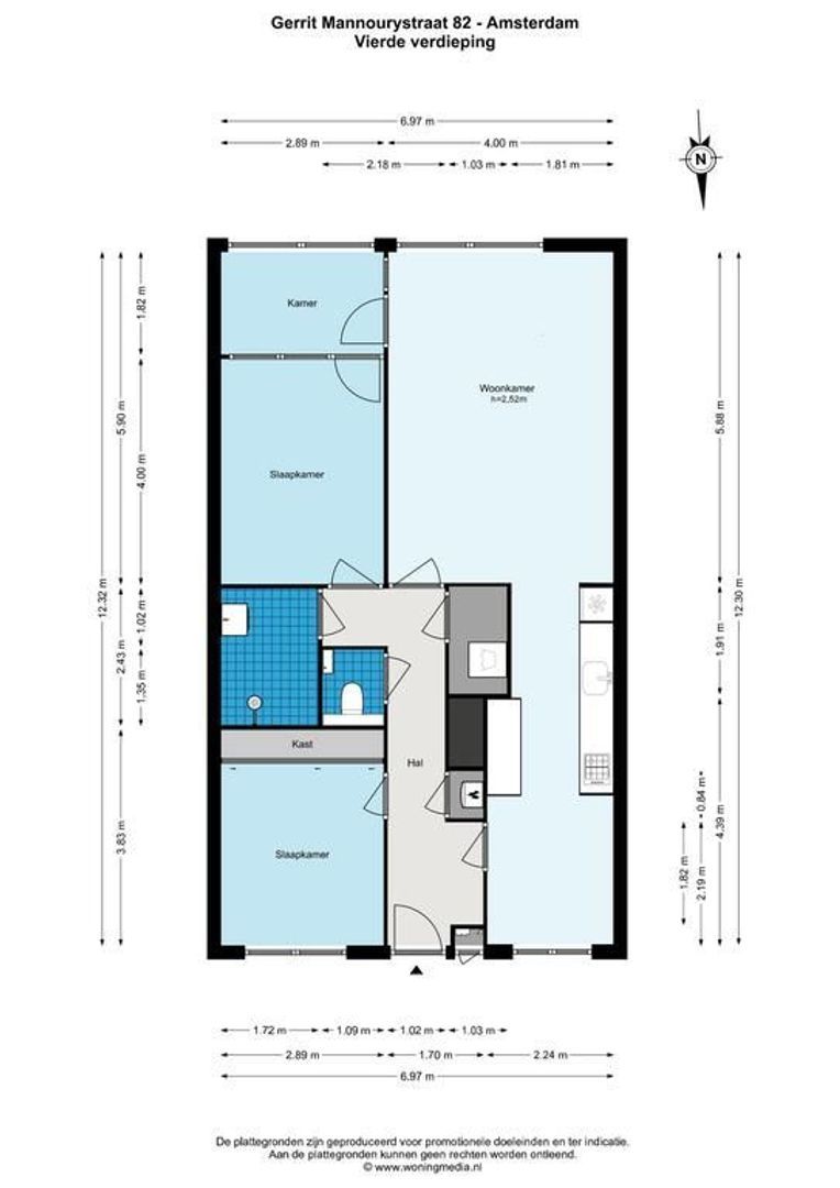 Gerrit Mannourystraat 82 +PP, Amsterdam plattegrond-0