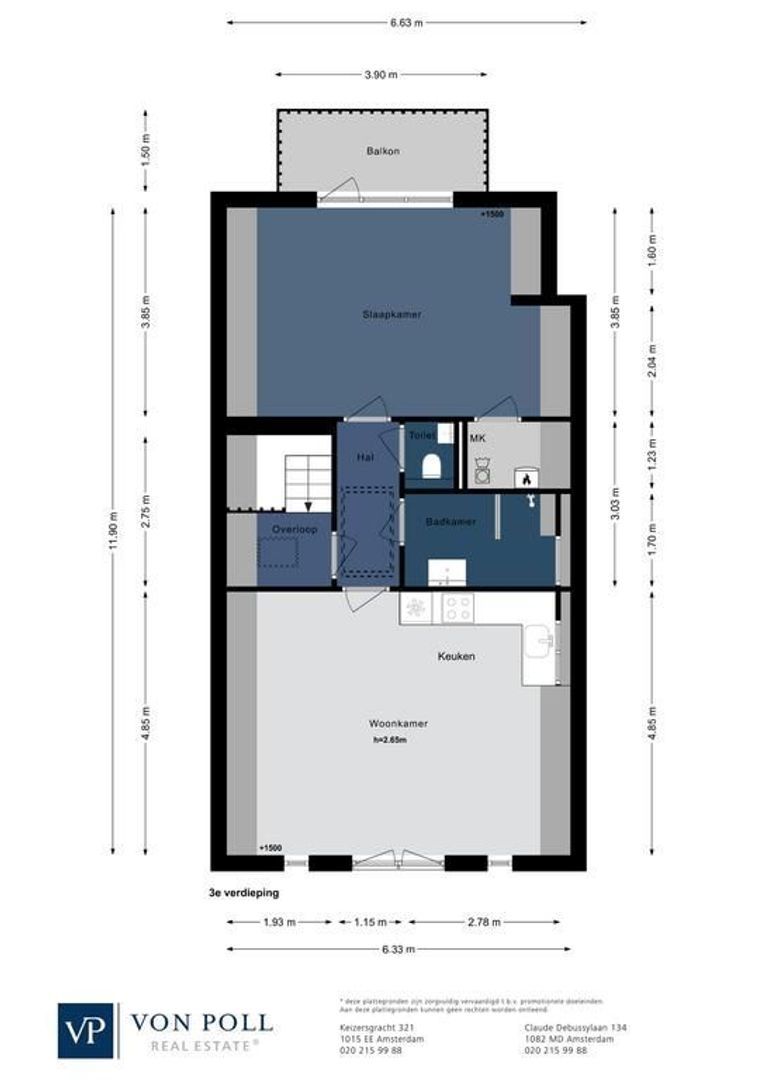 Bloemstraat 98 D, Amsterdam plattegrond-0