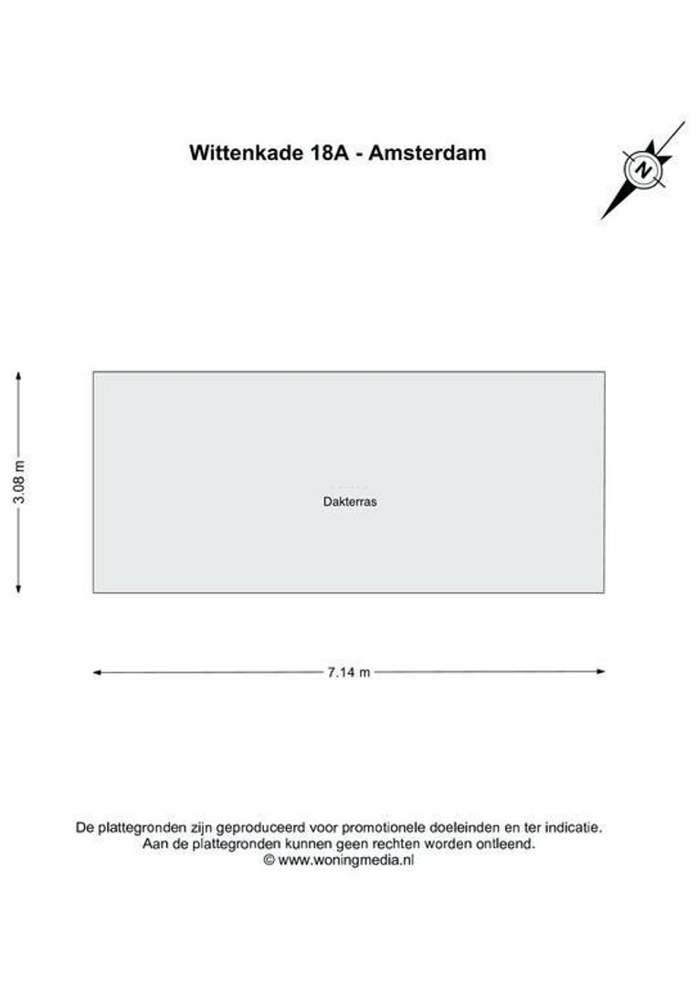 De Wittenkade 18 A, Amsterdam plattegrond-1