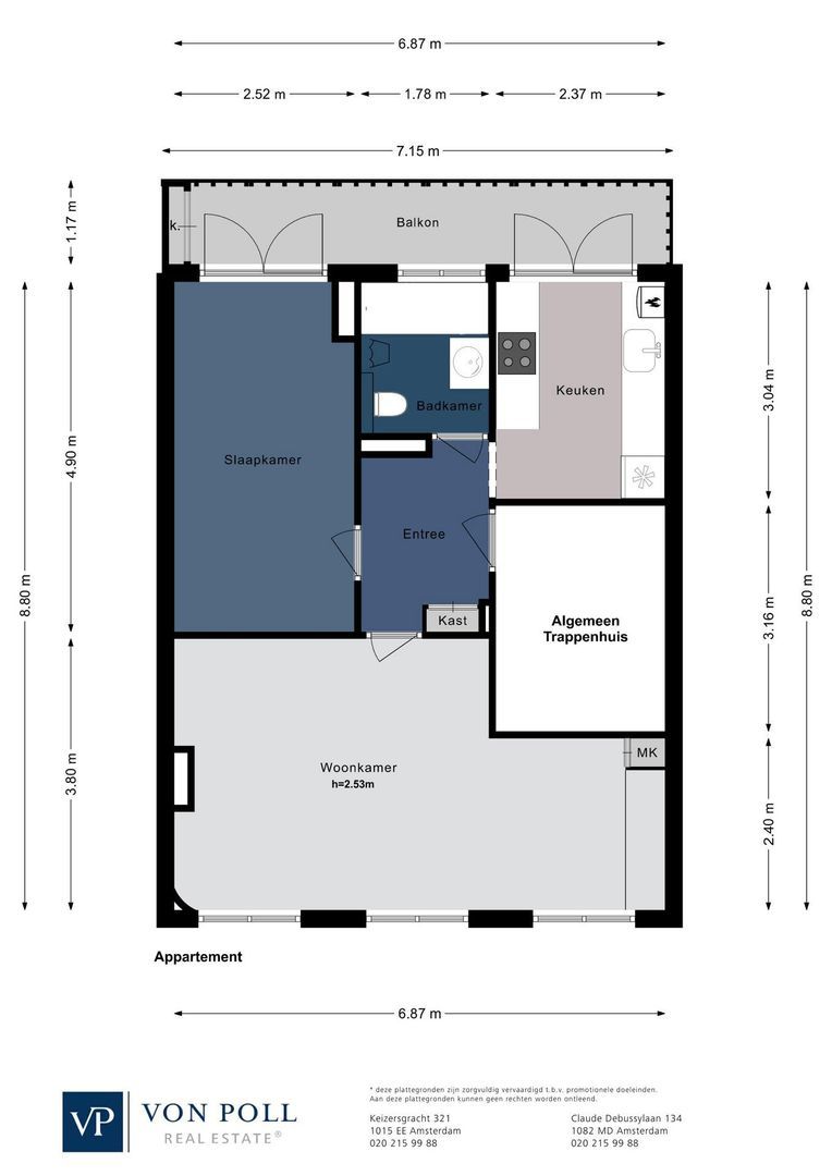 Admiralengracht 189 II, Amsterdam plattegrond-0