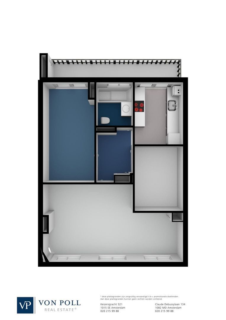 Admiralengracht 189 II, Amsterdam plattegrond-1