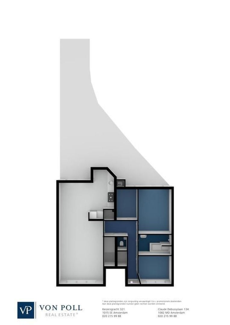 Galileiplantsoen 105 hs, Amsterdam plattegrond-2