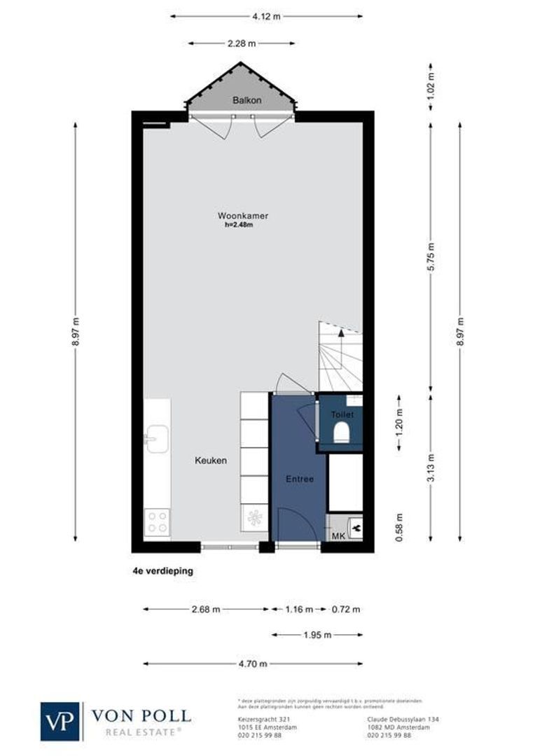 Zeeburgerkade 484, Amsterdam plattegrond-0