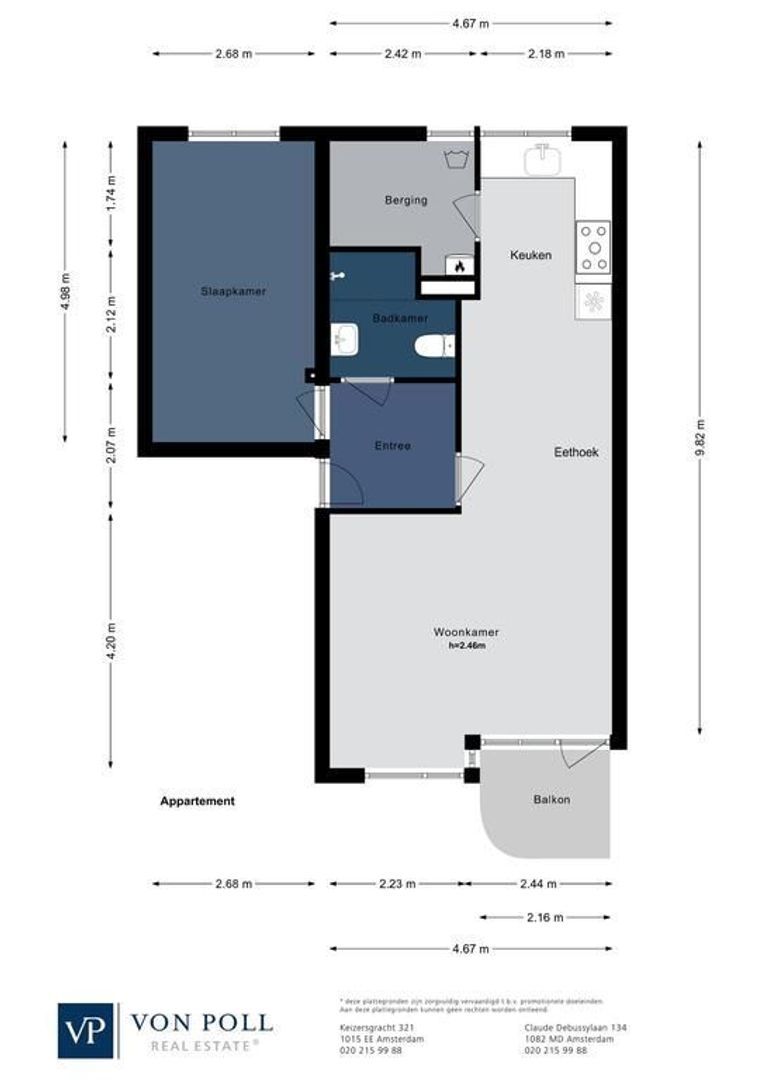 Riouwstraat 45 A, Amsterdam plattegrond-0