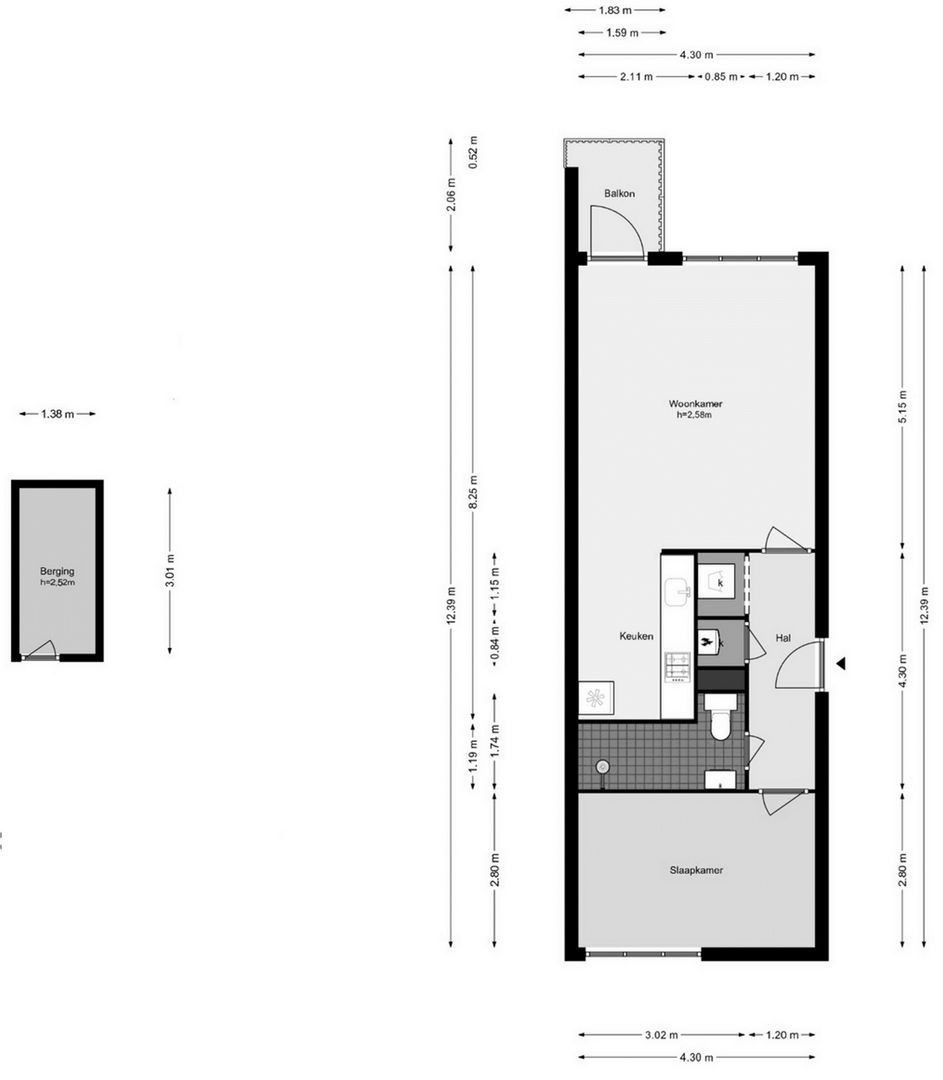 Wederikpad 8, Amsterdam plattegrond-0