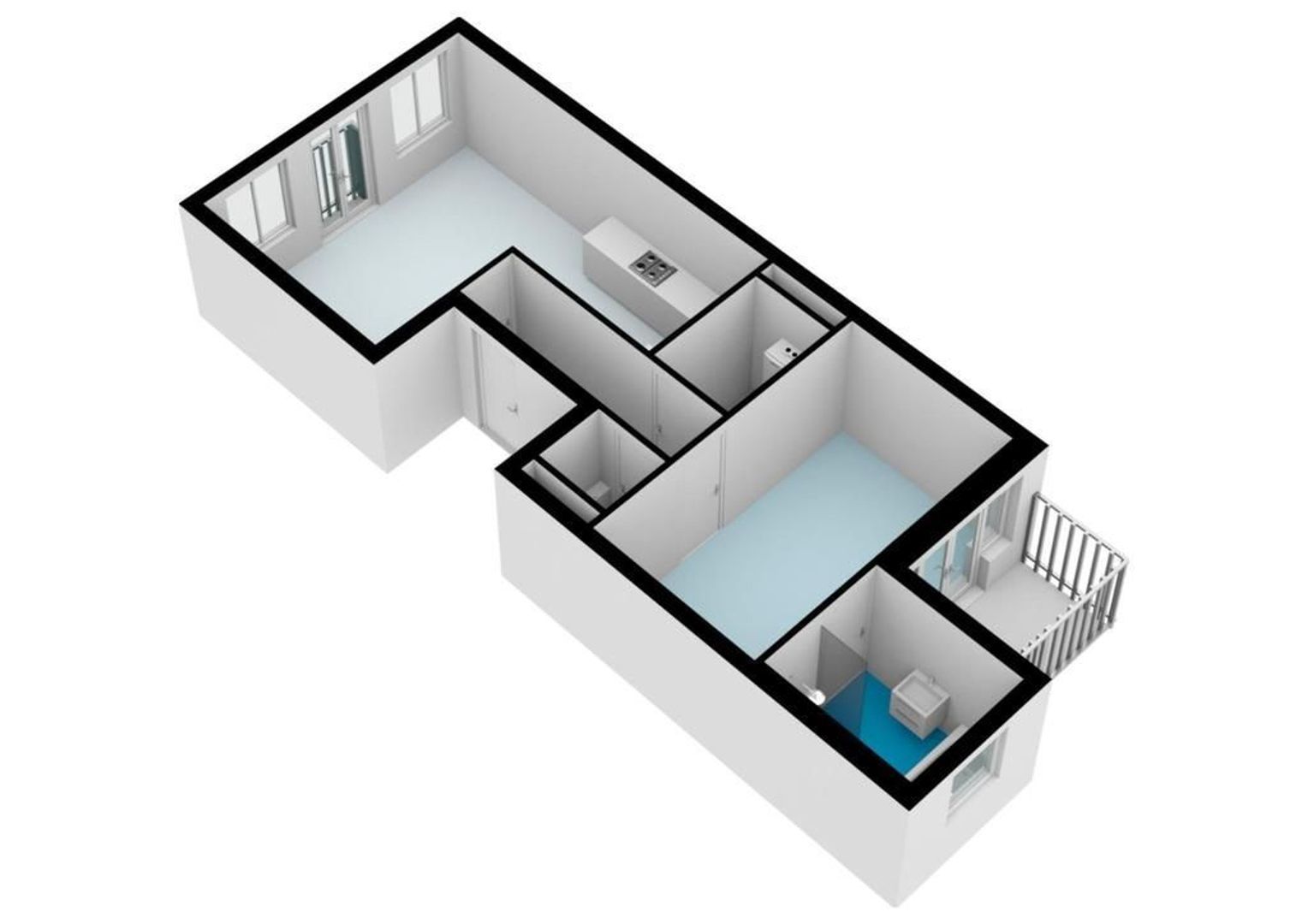 Derde Oosterparkstraat 127 B, Amsterdam plattegrond-1