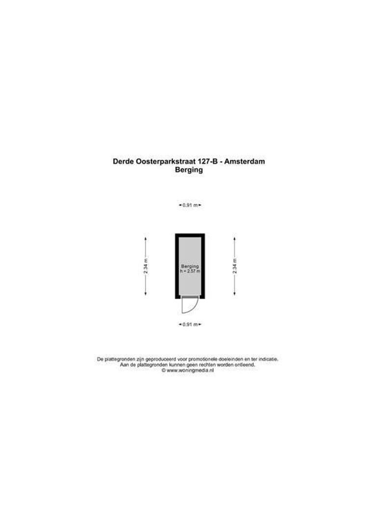 Derde Oosterparkstraat 127 B, Amsterdam plattegrond-3