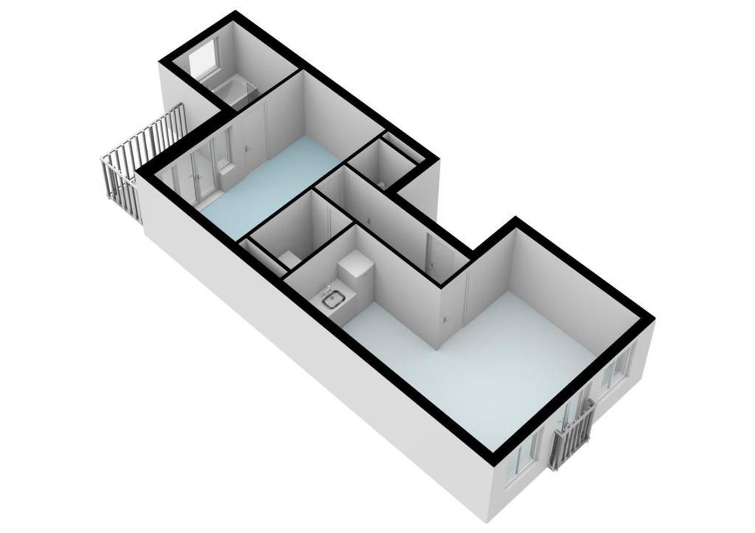 Derde Oosterparkstraat 127 B, Amsterdam plattegrond-2