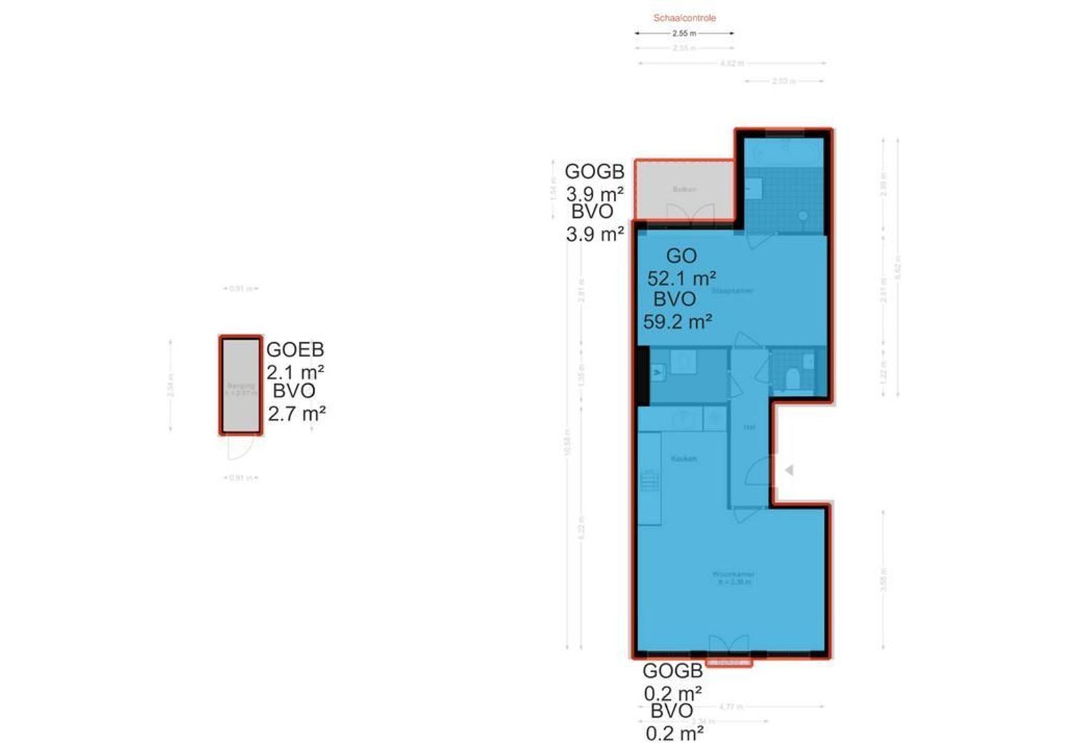 Derde Oosterparkstraat 127 B, Amsterdam plattegrond-6
