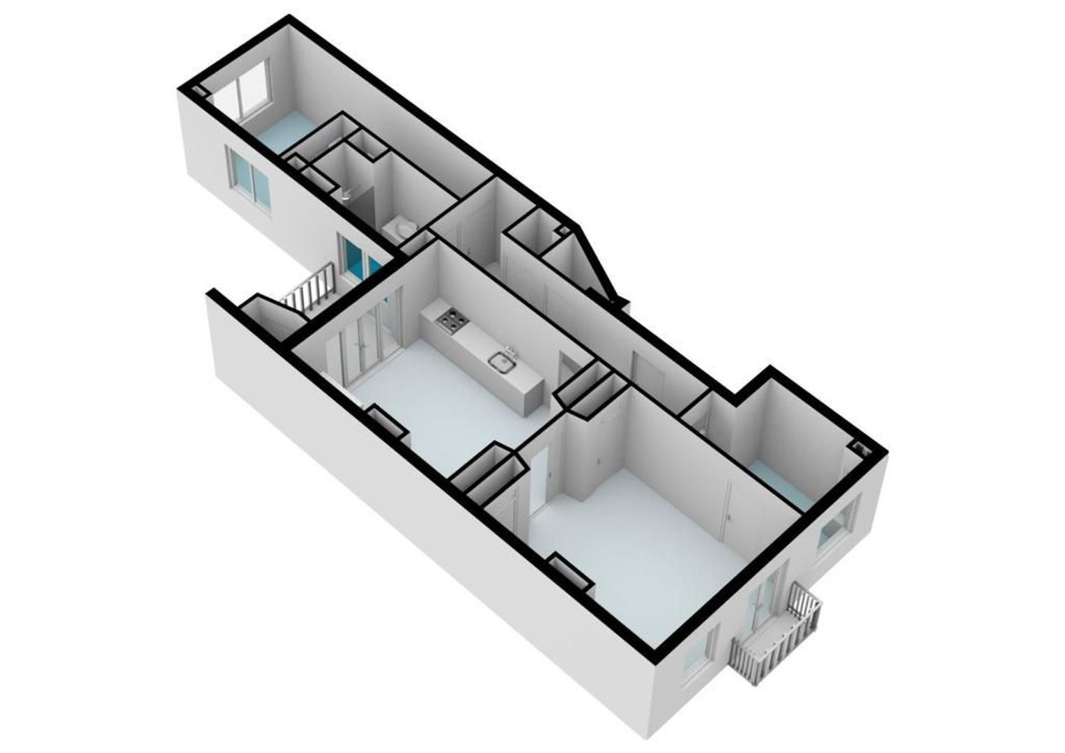 Bilderdijkkade 18 A 1, Amsterdam plattegrond-1