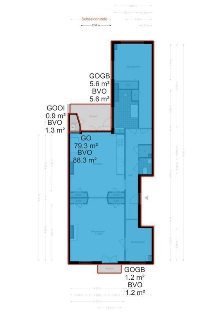 Bilderdijkkade 18 A 1, Amsterdam plattegrond-3