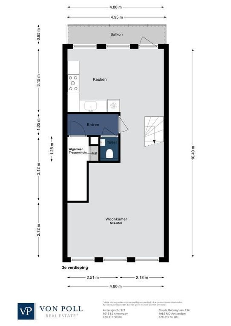 Bentinckstraat 23 C, Amsterdam plattegrond-0