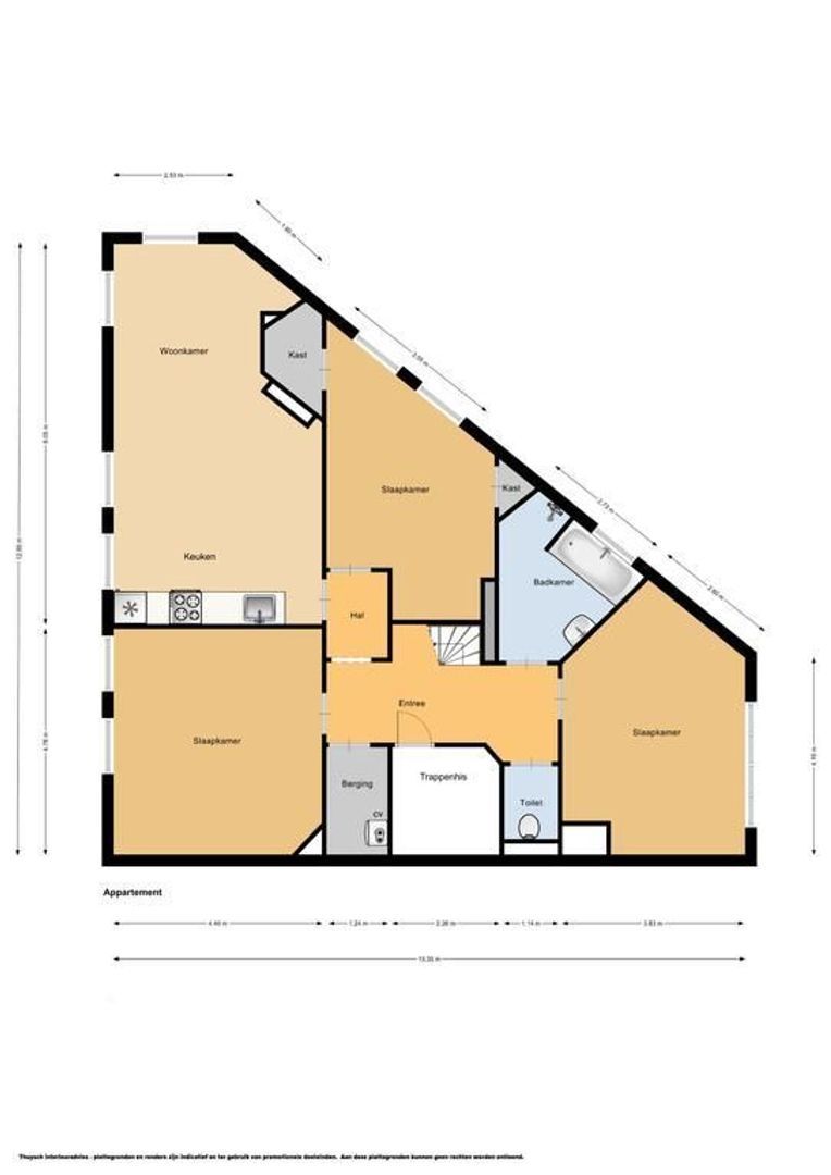 Admiraal De Ruijterweg 97 3, Amsterdam plattegrond-0