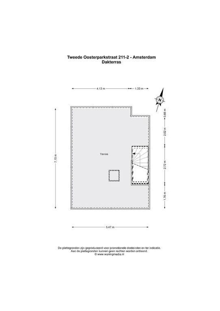 Tweede Oosterparkstraat 211 2, Amsterdam plattegrond-13