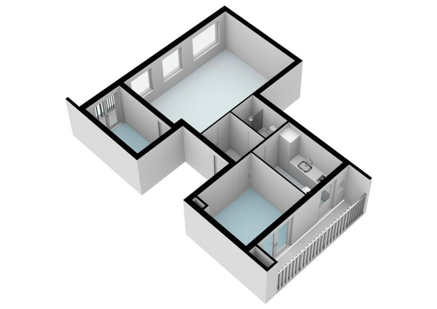 Uiterwaardenstraat 60 1, Amsterdam plattegrond-2