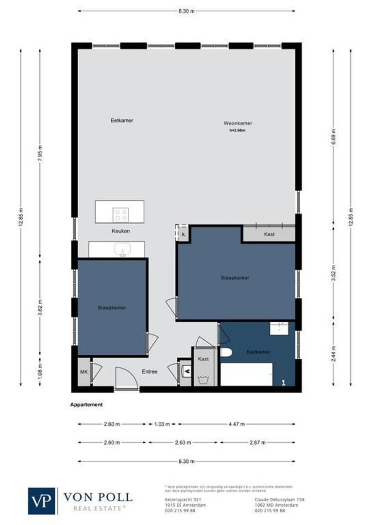 Vierwindenstraat 62 B, Amsterdam plattegrond-1