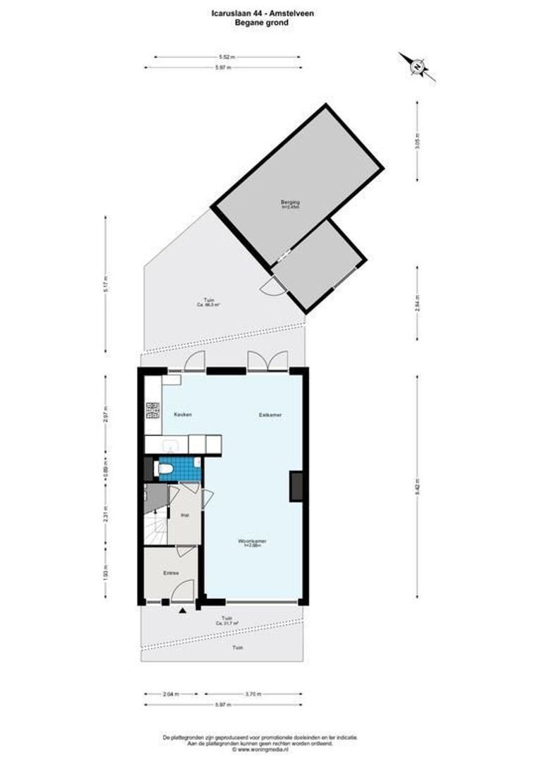 Icaruslaan 44, Amstelveen plattegrond-0
