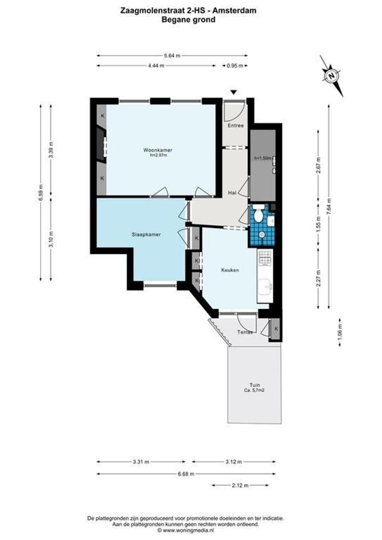 Zaagmolenstraat 2 HS, Amsterdam plattegrond-0