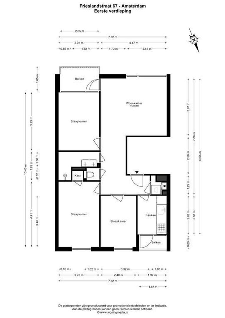 Frieslandstraat 67, Amsterdam plattegrond-0