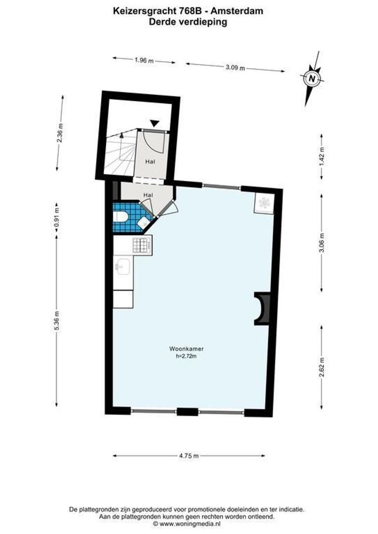 Keizersgracht 768 B, Amsterdam plattegrond-0