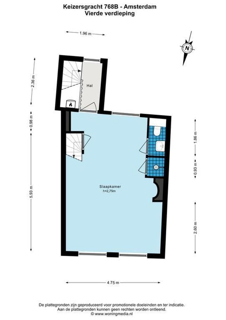 Keizersgracht 768 B, Amsterdam plattegrond-4