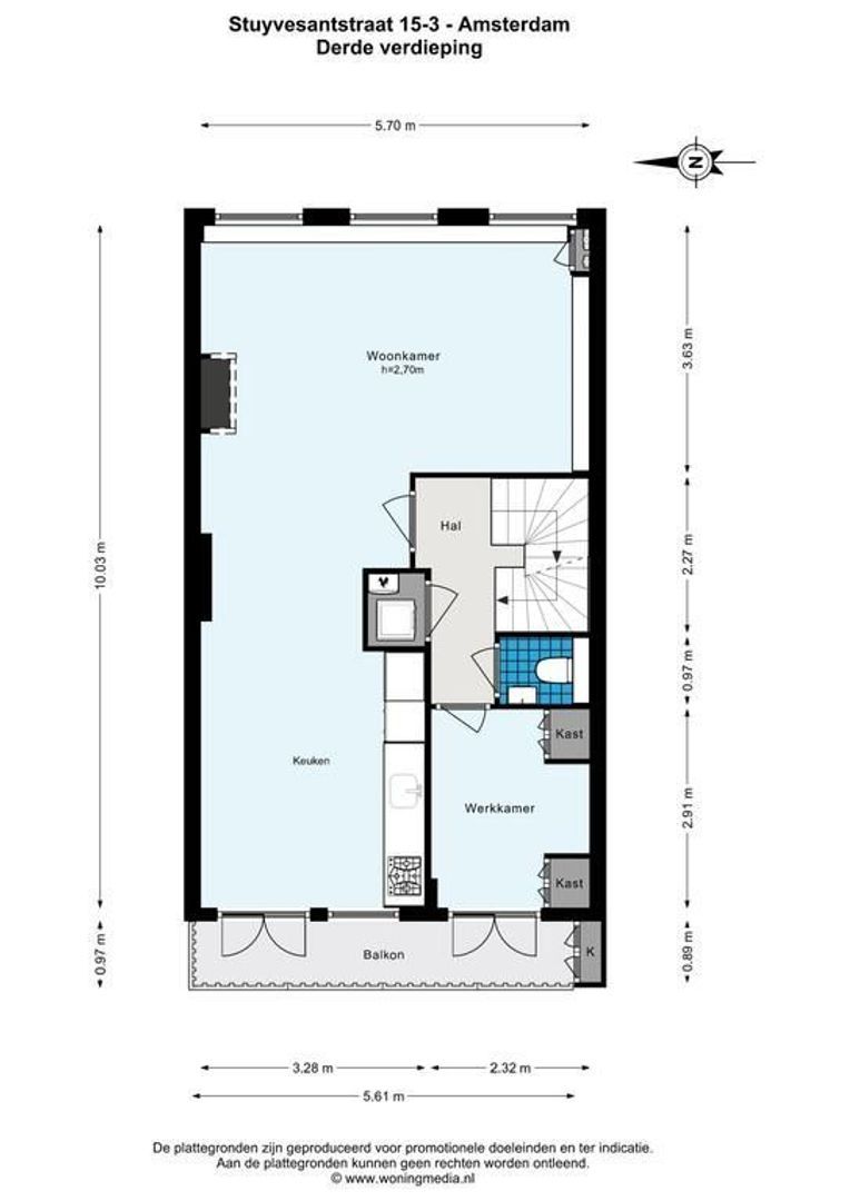 Stuyvesantstraat 15 3, Amsterdam plattegrond-4